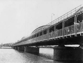 Imbaba opening bridge, Nile River, Cairo, c1941